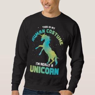 Costume Party Magical Creature Animal   Unicorn Sweatshirt
