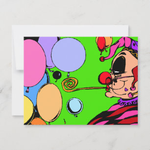 Costume Party Masquerade Ball Harlequin Invitation