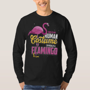Costume Party Tropical Animal Pink Flamingo T-Shirt