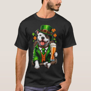 Costume Pit Bulls For This Patricks Day  T-Shirt