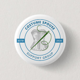 Costume Spouse Support Group 3 Cm Round Badge
