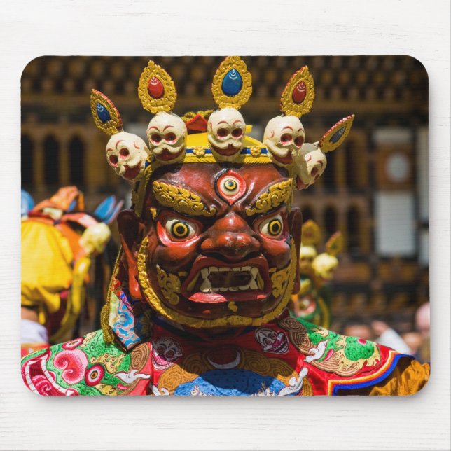 Costumed Festival Dancer Mouse Pad (Front)
