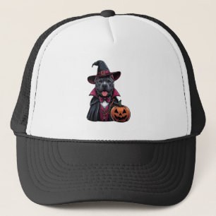 Costumed Pitbull Halloween Trucker Hat