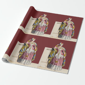 ~ COSTUMES ~A Lady of Rank~ Edward 3rd ~ 1350s  Wrapping Paper
