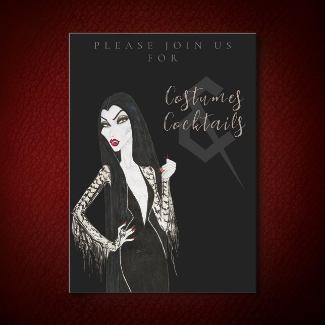 Costumes and Cocktail Halloween Party Invitation (Creator Uploaded)