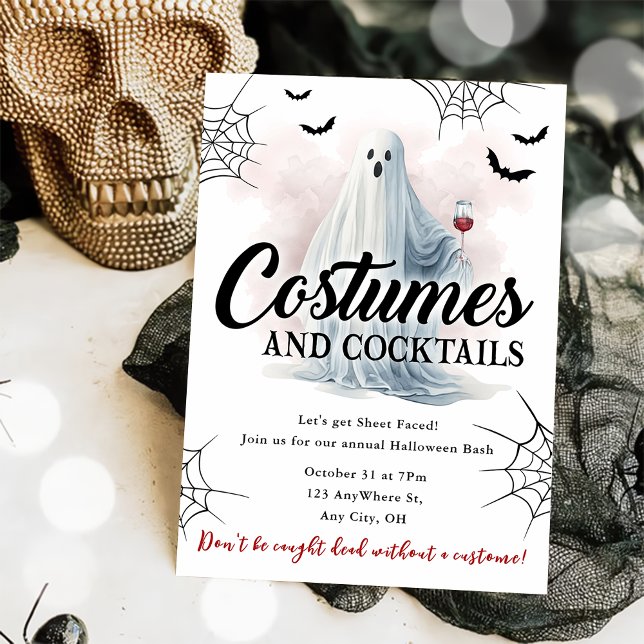 Costumes And Cocktail Halloween Party Invitation (Creator Uploaded)