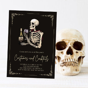 Costumes and Cocktails Adult Halloween Party Invitation