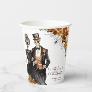 Costumes and Cocktails Adult Halloween Party Paper Cups