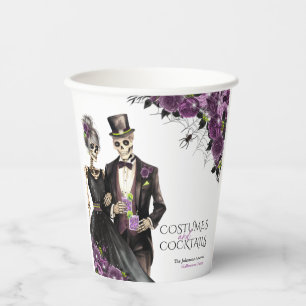 Costumes and Cocktails Adult Halloween Party Paper Cups