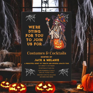 Costumes and Cocktails Adult Party Halloween Invitation