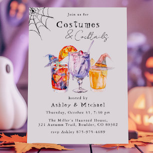 Costumes and Cocktails Halloween Party Invitation