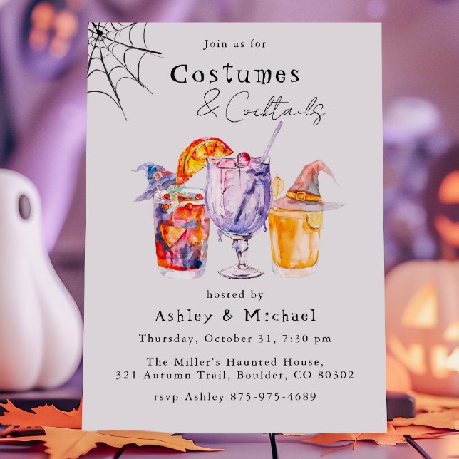 Costumes and Cocktails Halloween Party Invitation (Creator Uploaded)