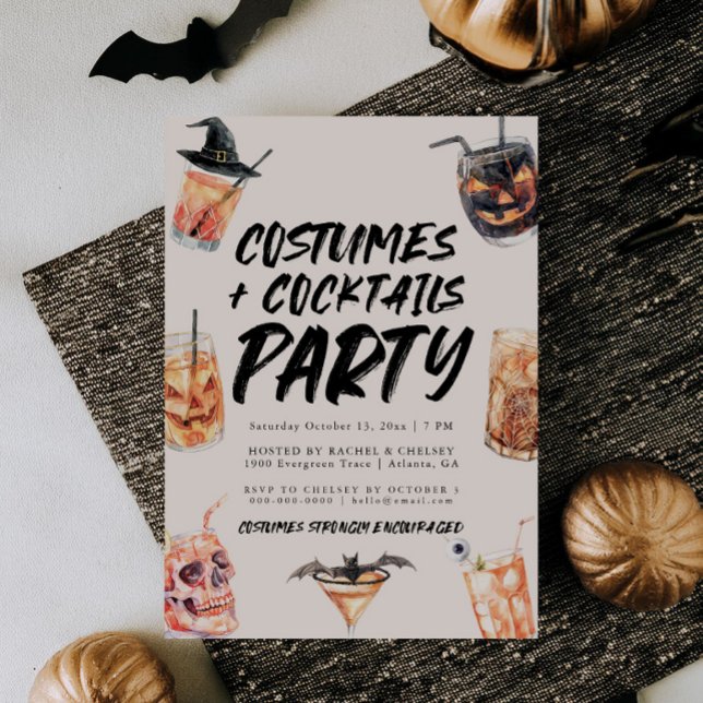 Costumes And Cocktails Halloween Party Invite (Creator Uploaded)