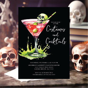 Costumes & Cocktail Halloween Party Invitation