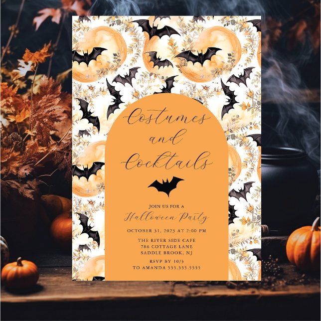 Costumes & Cocktail Halloween Party Invitation (Creator Uploaded)