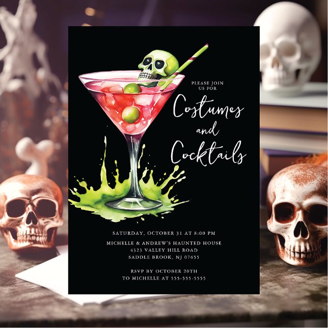 Costumes & Cocktail Halloween Party Invitation (Creator Uploaded)
