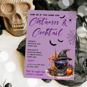 Costumes & Cocktails Halloween Party Invitation
