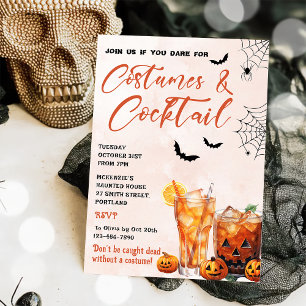 Costumes & Cocktails Halloween Party Invitation