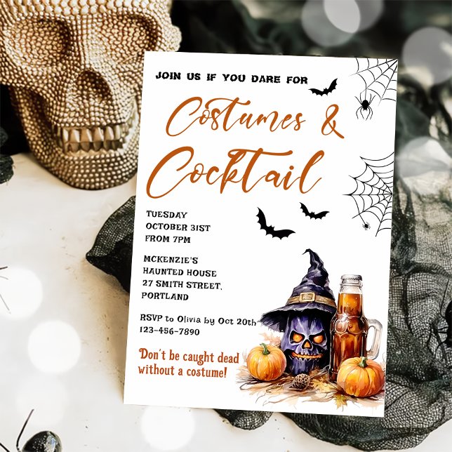 Costumes & Cocktails Halloween Party Invitation (Creator Uploaded)