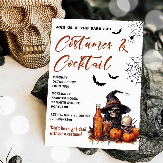 Costumes & Cocktails Halloween Party Invitation (Creator Uploaded)