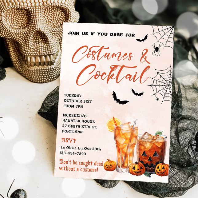 Costumes & Cocktails Halloween Party Invitation (Creator Uploaded)