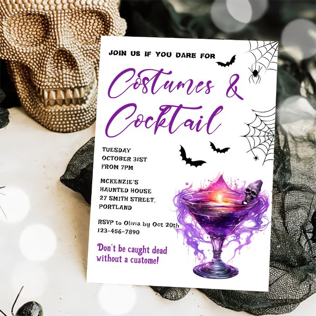 Costumes & Cocktails Halloween Party Invitation (Creator Uploaded)