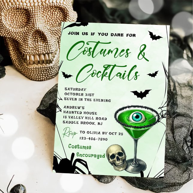 Costumes & Cocktails Halloween Party Invitation (Creator Uploaded)