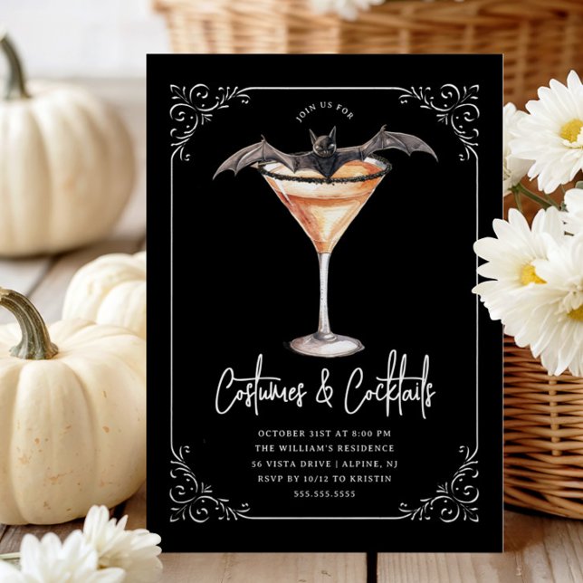 Costumes & Martinis Halloween Party Invitation (Creator Uploaded)