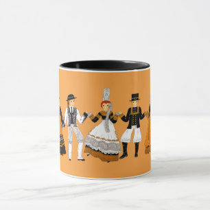 costumes of Brittany, France Mug