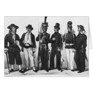 Costumes of French marines from 1680 to 1854