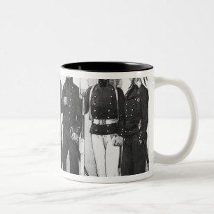 Costumes of French marines from 1680 to 1854 Two-Tone Coffee Mug