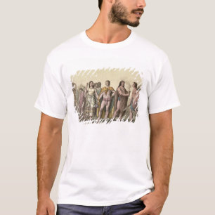 Costumes of the Mexicans (colour engraving) T-Shirt