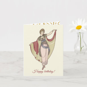 Costumes Parisiens- Dance dress, Birthday  Card