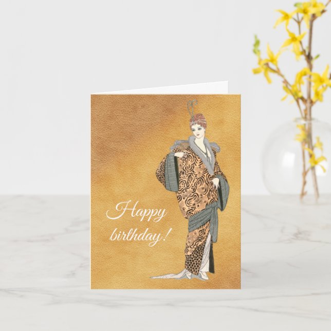 Costumes Parisiens- Manteau du soir, Card (Yellow Flower)