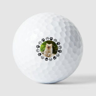 Costumizable dog portrait canine golf balls