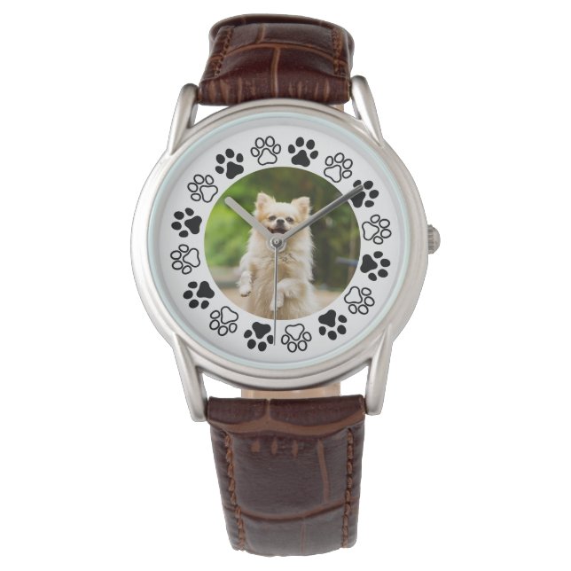 Costumizable dog portrait canine  watch (Front)