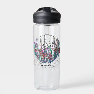 Costumizable Wildflower Art Water Bottle