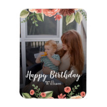 Costumize Photo Personalised Script Birthday