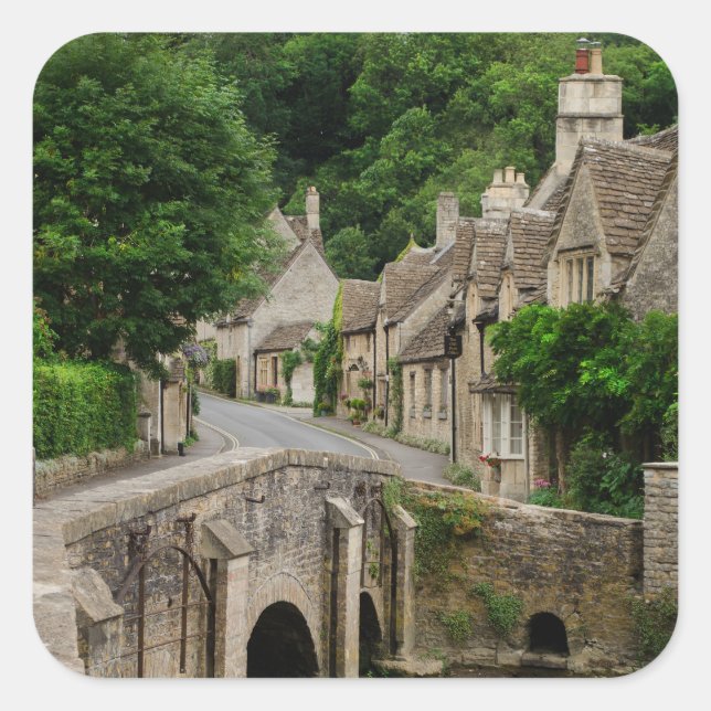 Costwolds town Castle Combe sticker (Front)