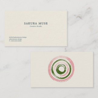 Cosy Aesthetic Matcha and Japandi Lovers Business Card