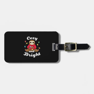 Cosy And Bright Sloth Christmas Lights (2) Luggage Tag