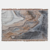Cosy and Soft Bronze, Grey and Cream Marbled