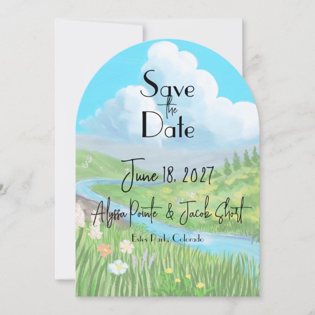 Cosy Animation Studio Flat Save The Date Card (Front)