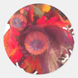 Cosy Autumn Charm - Fall Decor & Gifts Classic Round Sticker