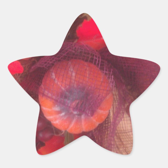 Cosy Autumn Charm - Fall Decor & Gifts Star Sticker (Front)