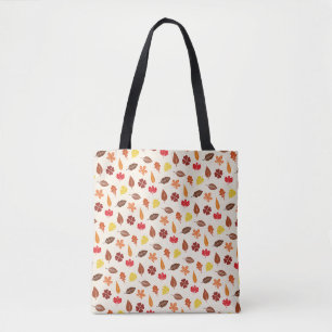 Cosy Autumn Fall Leaves Tote Bag