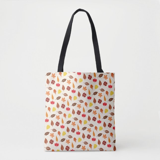 Cosy Autumn Fall Leaves Tote Bag (Front)