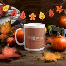 Cosy Autumn Fall Themed Mug