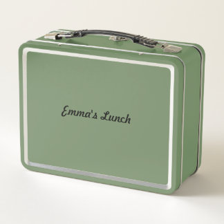 Cosy Autumn Harvest Watercolor Pumpkin Metal Lunch Box