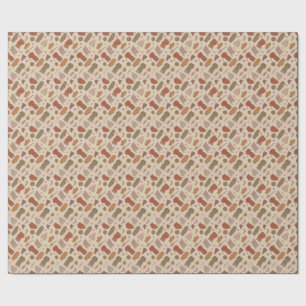 Cosy Autumn Knitting Rustic Fall Cottagecore Wrapping Paper
